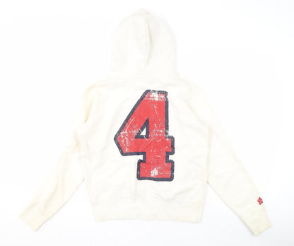 Fred's Unisex White Medium College Hoodie