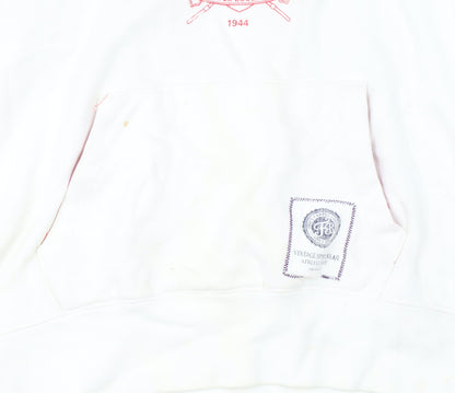 Fred's Unisex White Medium College Hoodie