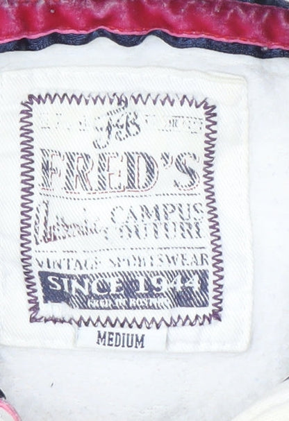 Fred's Unisex White Medium College Hoodie