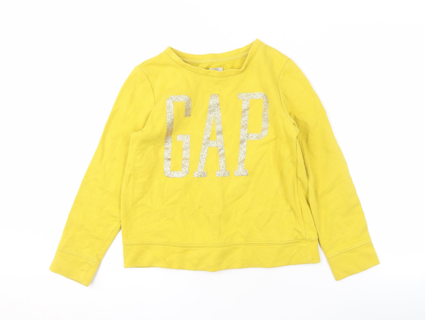 GAP Girls Yellow XL Sweatshirt, Pullover, Logo Accent