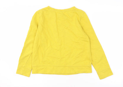 GAP Girls Yellow XL Sweatshirt, Pullover, Logo Accent