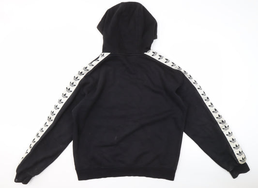 Adidas Men's Black Pullover Hoodie M - Sporty & Stylish