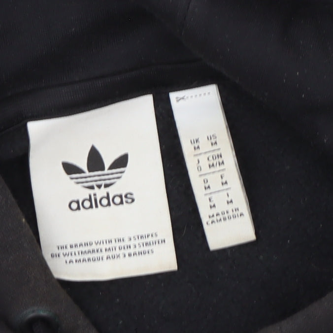 Adidas Men's Black Pullover Hoodie M - Sporty & Stylish