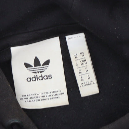 Adidas Men's Black Pullover Hoodie M - Sporty & Stylish