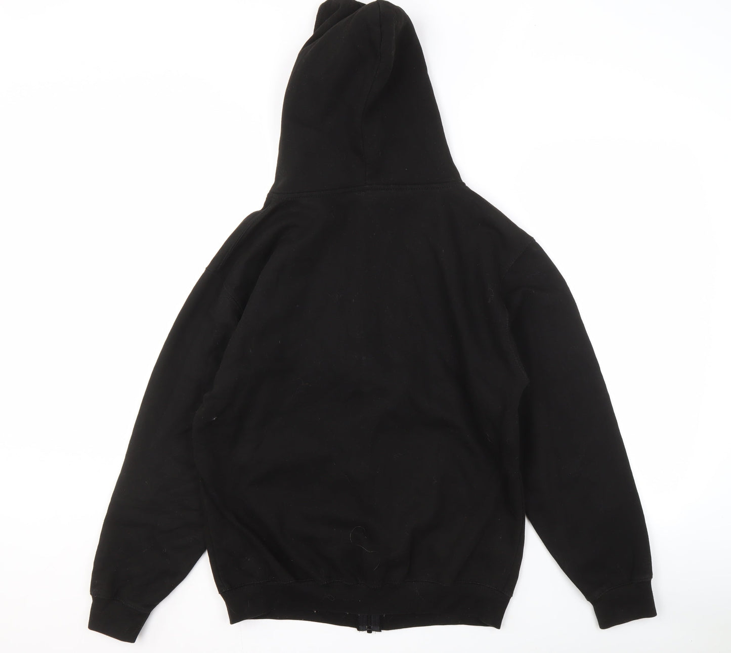 AWDis Men's Black M Hoodie with Logo, Full Zip