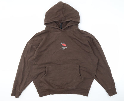 Good For Nothing Brown Pullover Hoodie, Size S, Unisex