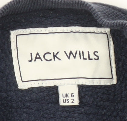 Womens UK Size 6 Jack Wills Blue Pullover Sweatshirt