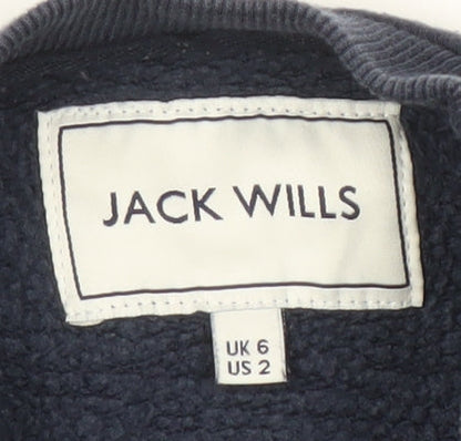 Womens UK Size 6 Jack Wills Blue Pullover Sweatshirt