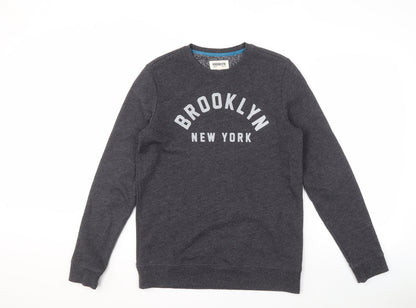 Brooklyn Industries Grey Logo Sweatshirt XS Unisex