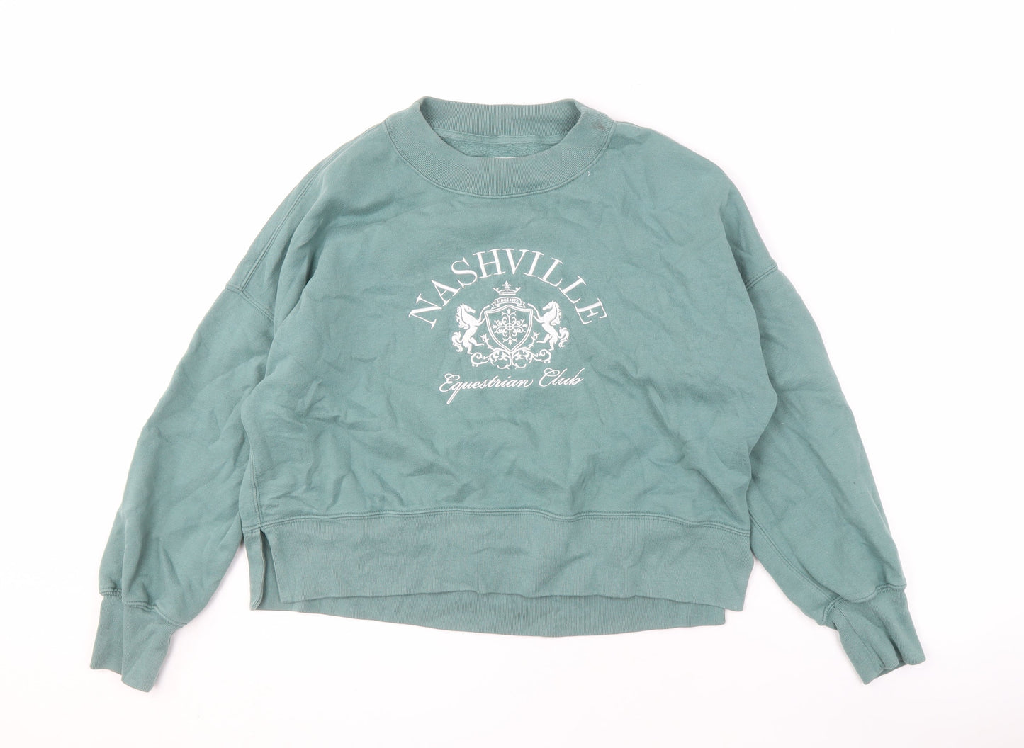 Abercrombie & Fitch Green Women's Pullover Sweatshirt M
