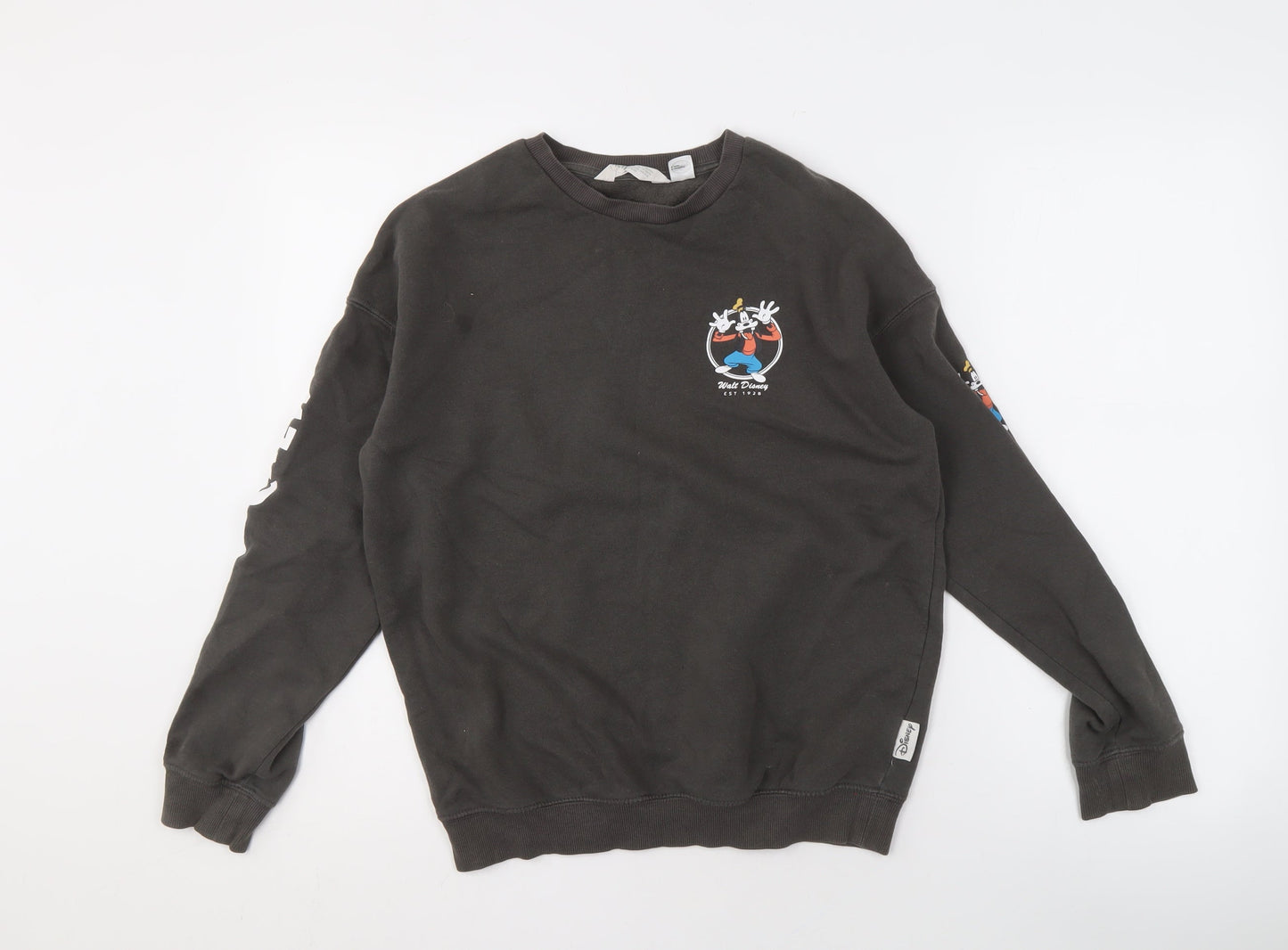 H&M Unisex Kids Black Disney Sweatshirt, 10-12 Years