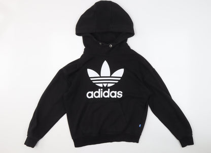Adidas Men's Black XS Pullover Hoodie with Logo