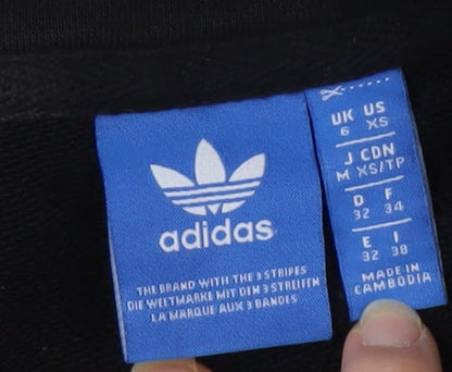 Adidas Men's Black XS Pullover Hoodie with Logo