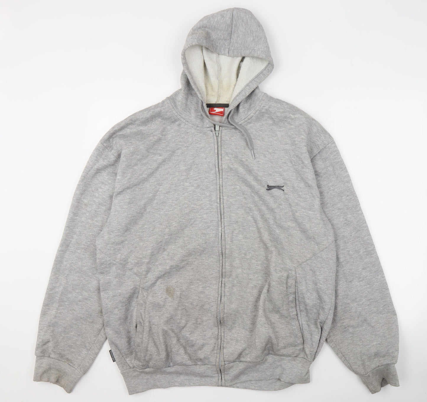 Mens UK Size XL Slazenger Grey Full Zip Hoodie