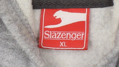 Mens UK Size XL Slazenger Grey Full Zip Hoodie
