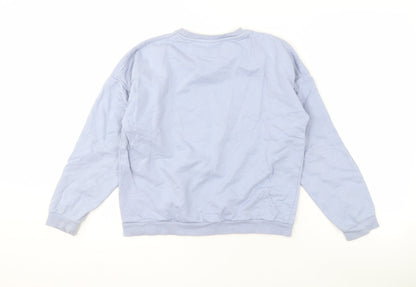 Disney Girls Blue Mickey Mouse Sweatshirt 12-13 Years Pullover