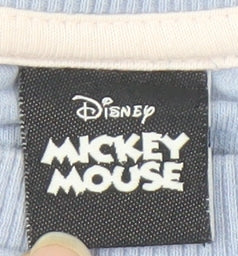 Disney Girls Blue Mickey Mouse Sweatshirt 12-13 Years Pullover