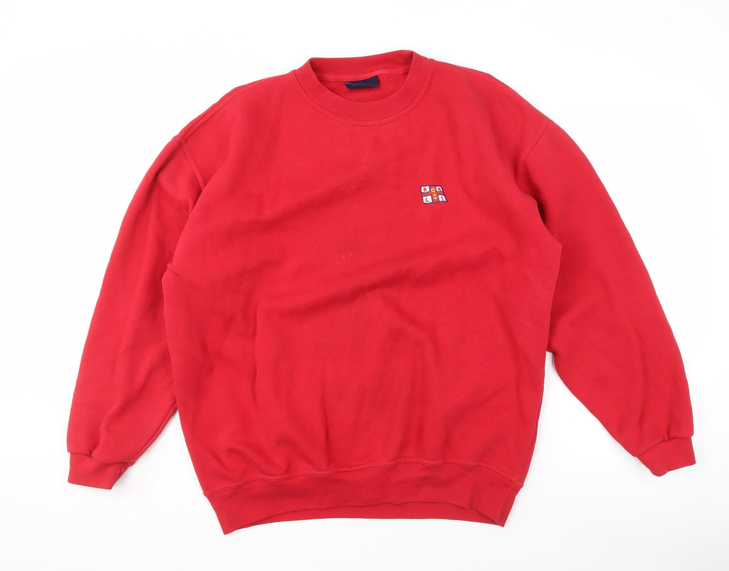 Uneek Red Pullover Logo Sweatshirt Men’s Large