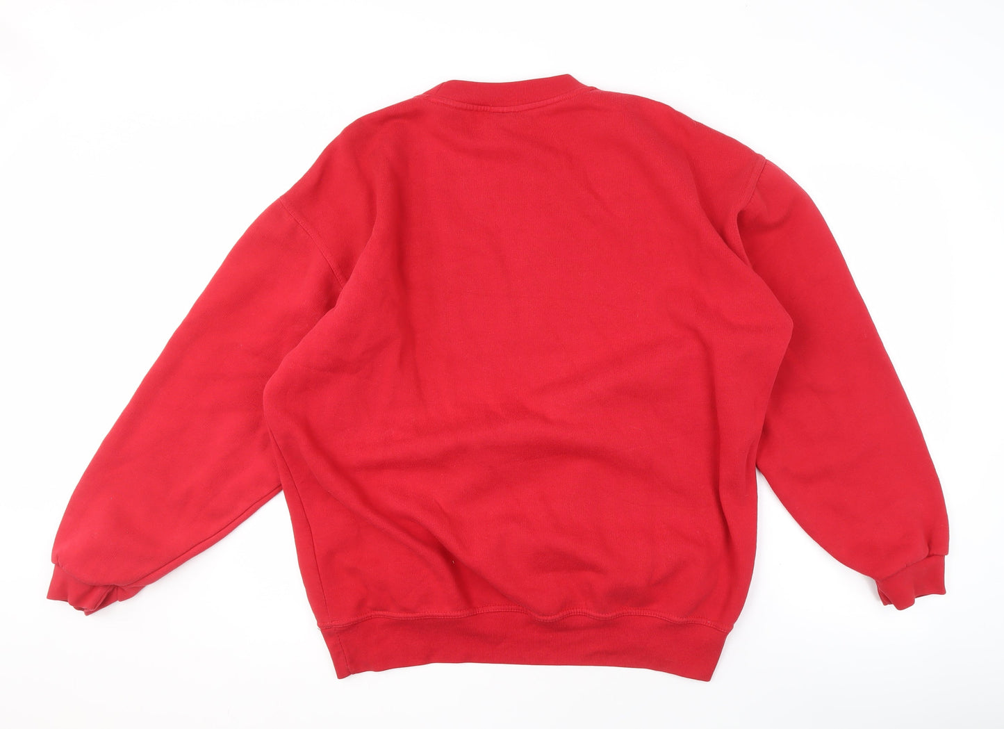 Uneek Red Pullover Logo Sweatshirt Men’s Large