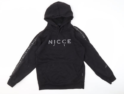 Mens UK Size S NICCE Black Pullover Hoodie