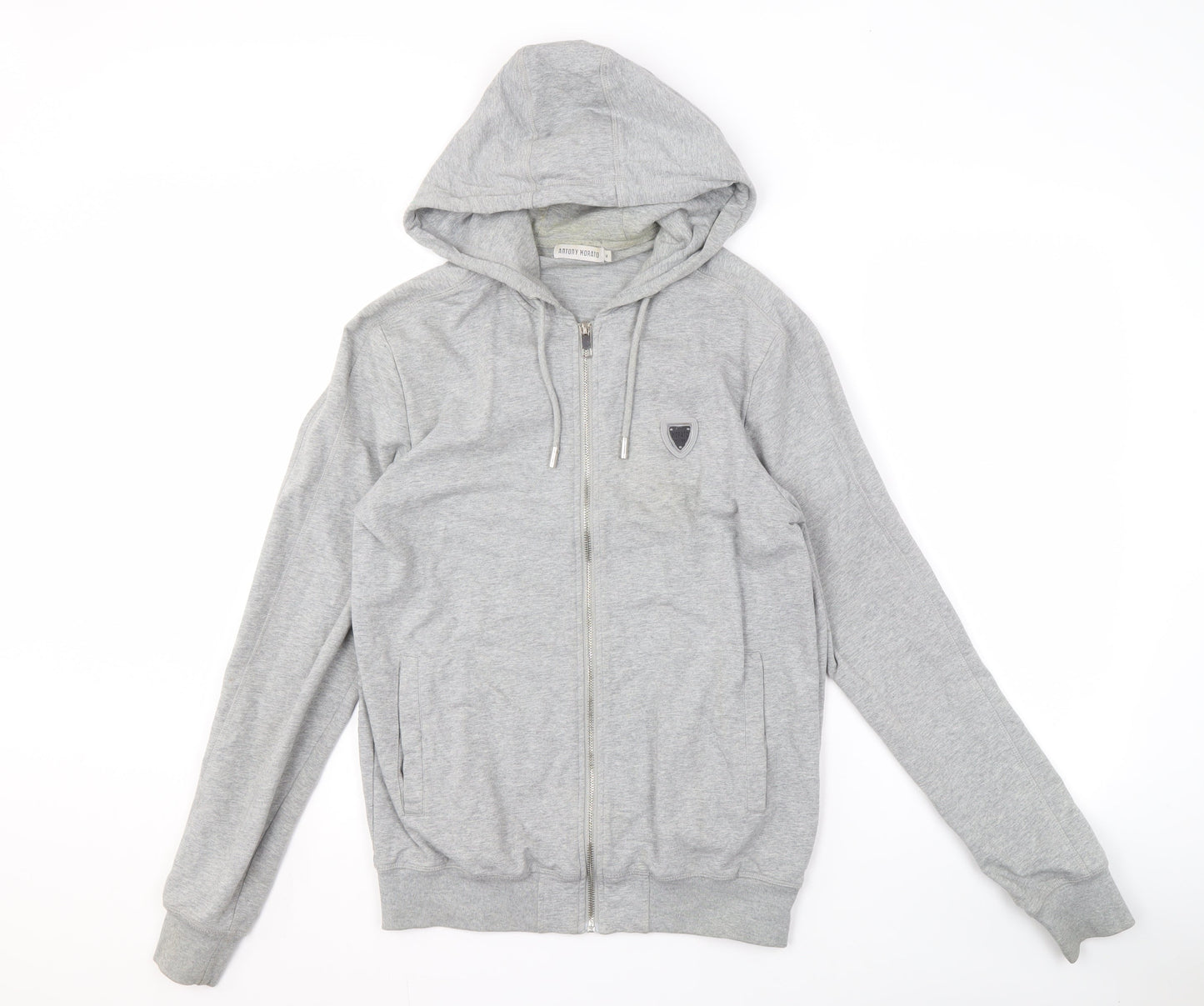 Antony Morato Men's Grey Full Zip Hoodie Size M