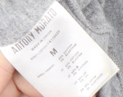 Antony Morato Men's Grey Full Zip Hoodie Size M