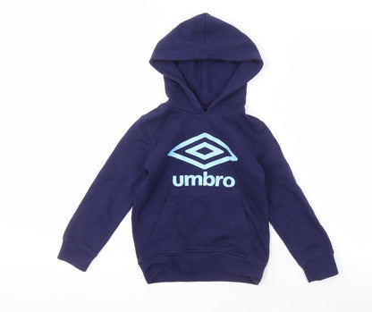 Umbro Boys Blue Pullover Hoodie Size 5-6 Years