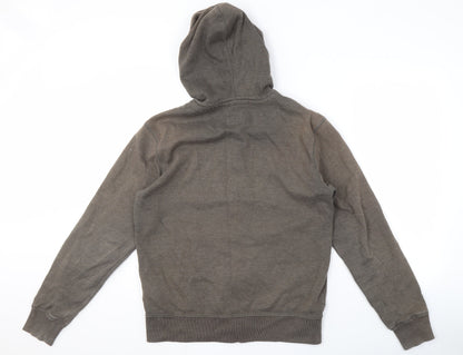 Mens UK Size S Gap Grey Full Zip Hoodie