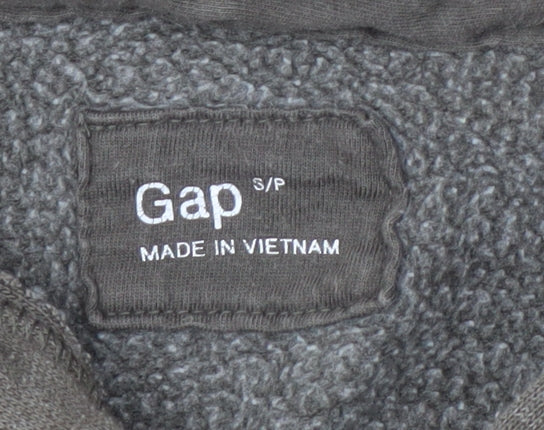 Mens UK Size S Gap Grey Full Zip Hoodie