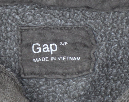 Mens UK Size S Gap Grey Full Zip Hoodie