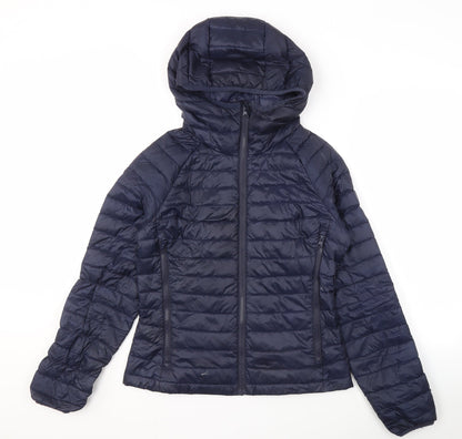 United Colors of Benetton Women's Blue Puffer Jacket Size 12