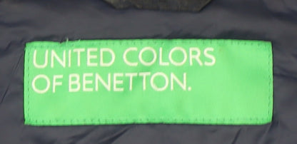 United Colors of Benetton Women's Blue Puffer Jacket Size 12