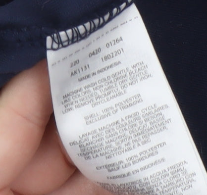 Columbia Women's White/Blue Fleece Hoodie - Size S, 1/4 Zip