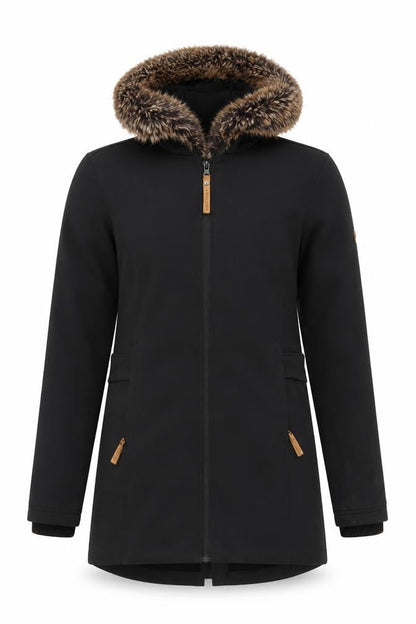 Mens UK Size S Ayacucho Black Parka Coat