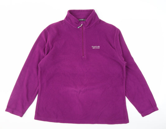 Regatta Women's Purple Fleece Pullover Sweatshirt Size 16