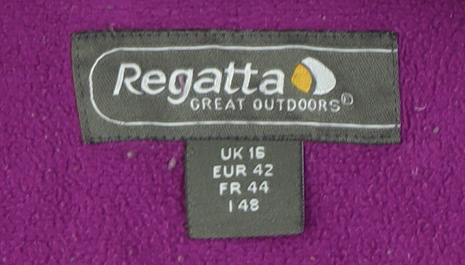 Regatta Women's Purple Fleece Pullover Sweatshirt Size 16