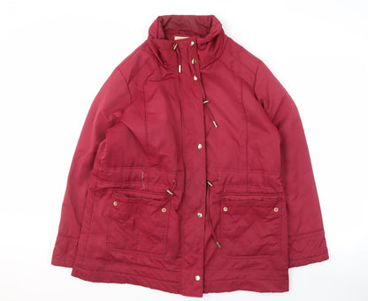 Womens UK Size 16 EWM Red Basic Jacket