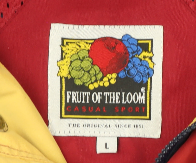 Fruit of the Loom Men's Blue Basic Jacket, Size L