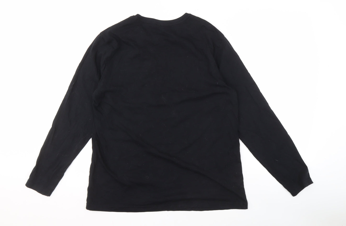 George Men's Large Black PlayStation Long Sleeve T-Shirt