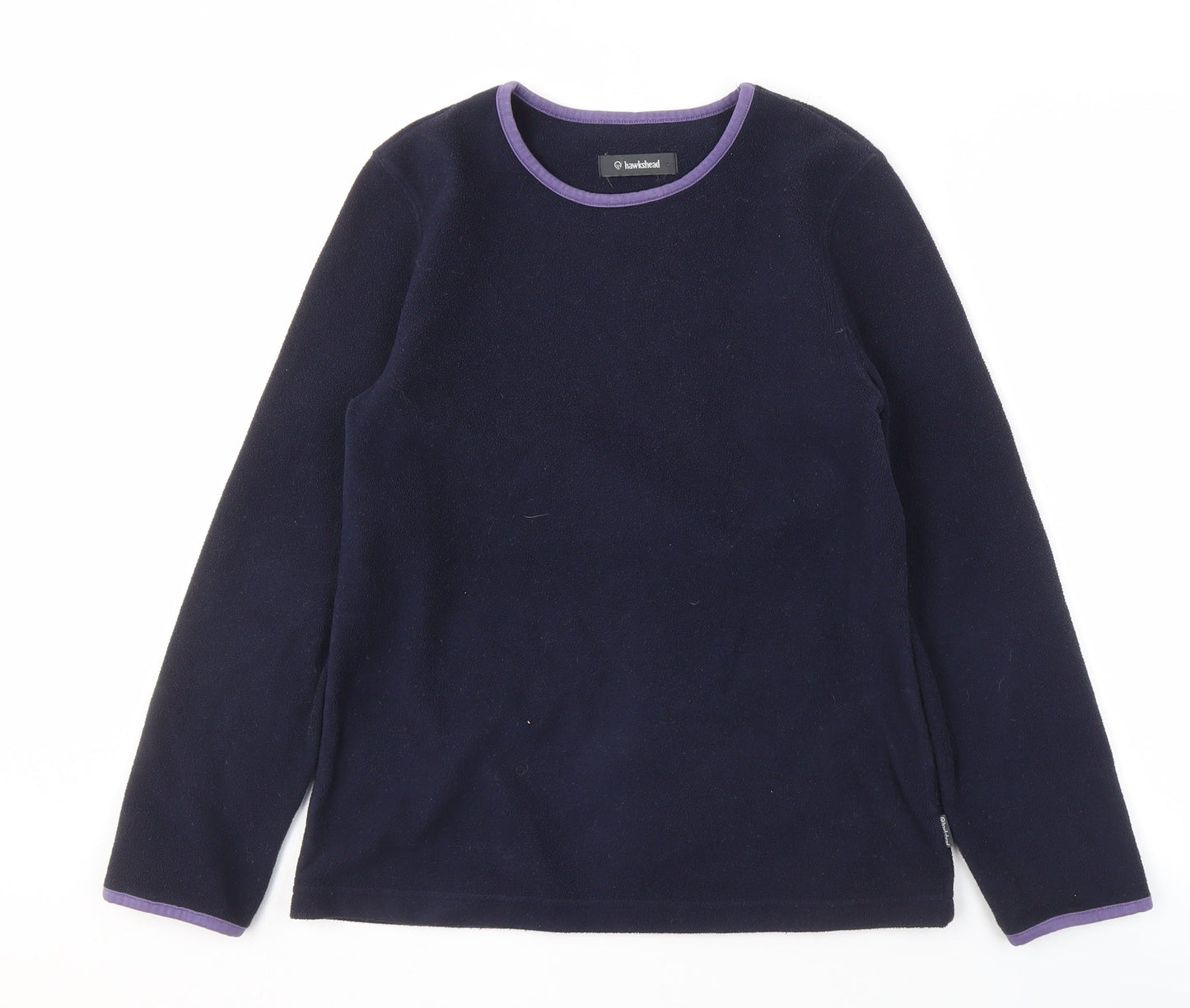 Hawkshead Women's Blue Fleece Pullover Sweatshirt Size 10