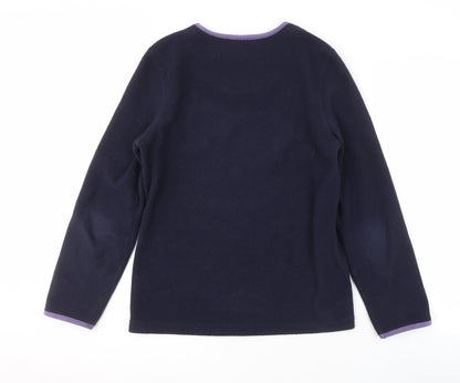 Hawkshead Women's Blue Fleece Pullover Sweatshirt Size 10