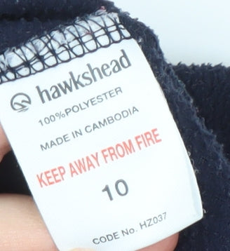 Hawkshead Women's Blue Fleece Pullover Sweatshirt Size 10