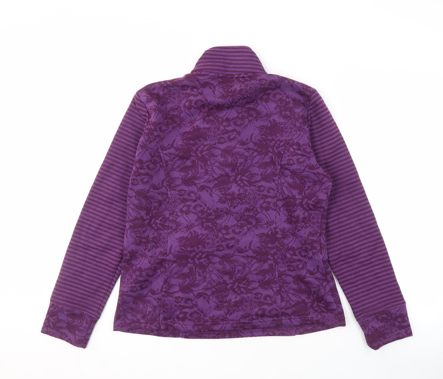 Womens UK Size M Marks and Spencer Purple Henley Sweatshirt