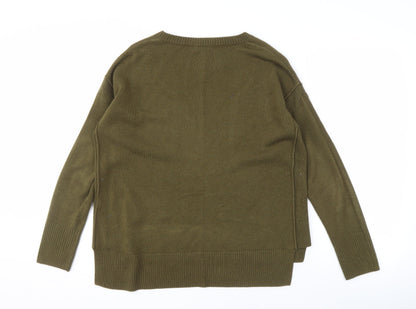 Womens UK Size S New Look Green Pullover Jumper