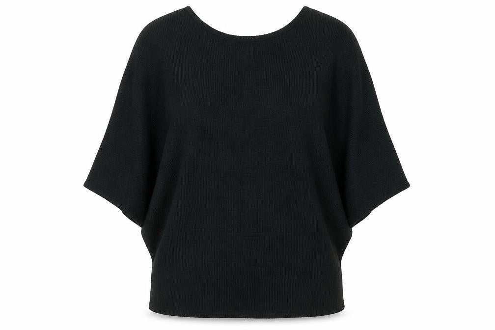 Womens UK Size 8 Apricot Black Pullover Jumper