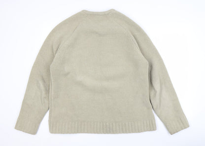 Mens UK Size M Burton Beige Pullover Sweatshirt