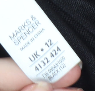 Womens UK Size 12 Marks and Spencer Black Pullover Jumper