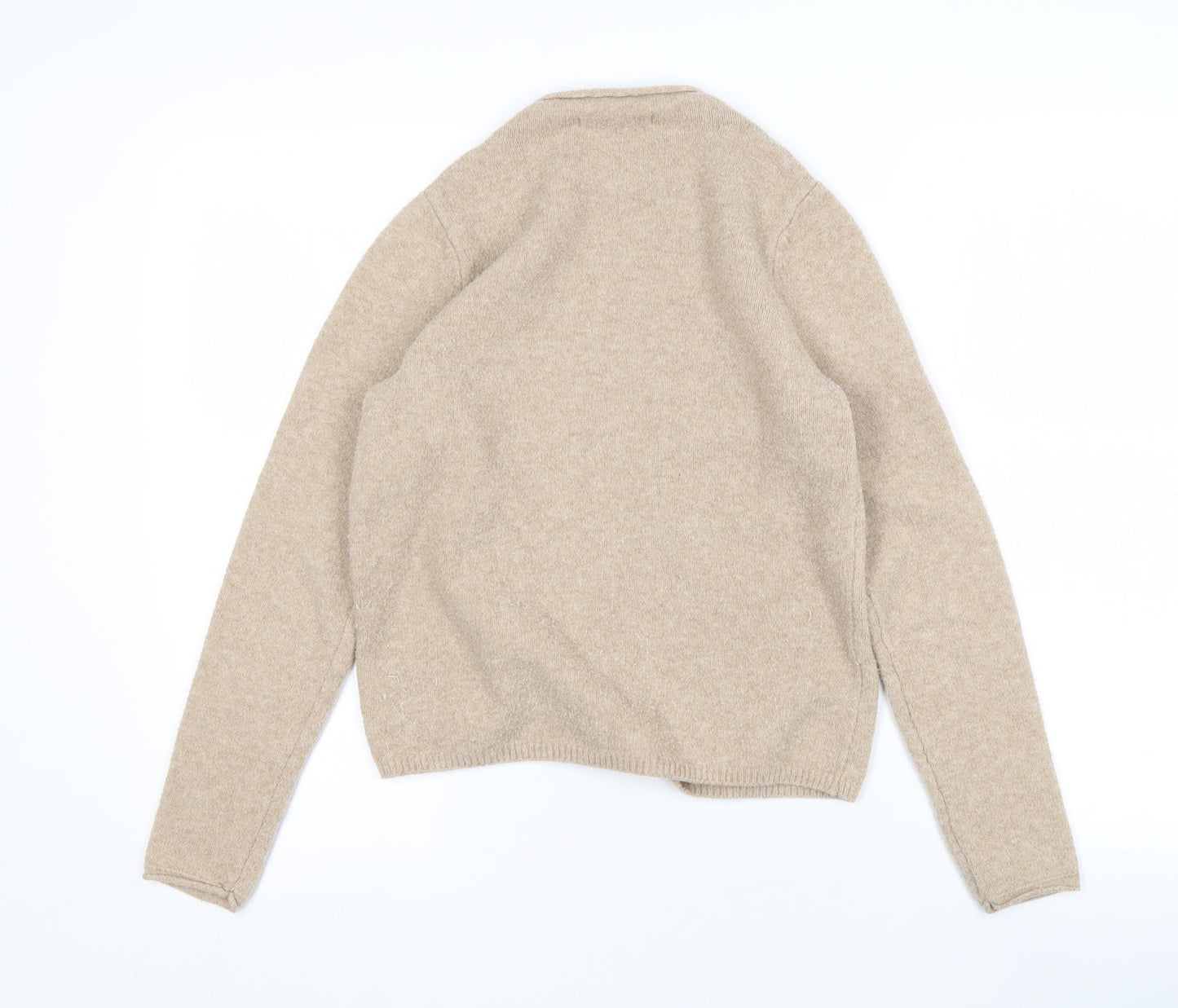 MNG Women's Beige Long Sleeve Sweatshirt Size S
