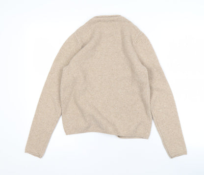 MNG Women's Beige Long Sleeve Sweatshirt Size S