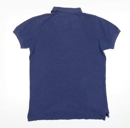 Diesel Men's Blue Polo Shirt, Size S, Short Sleeve